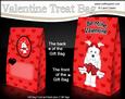3D Valentine Romance Little Westie Dog Gift Bag Mini Kit