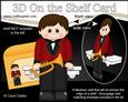 3D on the Shelf Card Kit - Little Trumpet Player Hall