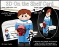 3D on the Shelf Card Kit - Little F1 Racing Driver Theo