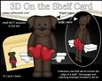 3D on the Shelf Card Kit - Love & Romance Labrador Dog
