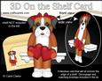 3D on the Shelf Card Kit - Hearts Love & Romance Boxer Dog
