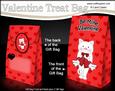 3D Valentine Romance Little Cat Gift Bag Mini Kit