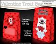3D Valentine Romance Big Foot Yeti Gift Bag Mini Kit