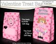 3D Valentine Romance Cute Little Girl Gift Bag Mini Kit