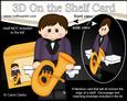 3D on the Shelf Card Kit - Little Tuba Player Boy Davy