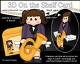3D on the Shelf Card Kit - Little Tuba Player Girl Tate