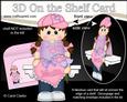 3D on the Shelf Card Kit - Little Girl Lili's Heart for Mum