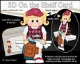 3D on the Shelf Card Kit - Little Golf Girl Lori