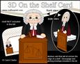 3D on the Shelf Card Kit - Little High Court Judge Brown