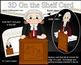 3D on the Shelf Card Kit - Little High Court Judge Jones