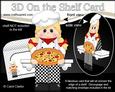 3D on the Shelf Card Kit - Little Pizza Chef Lina