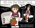 3D on the Shelf Card Kit - Little Golf Lady Patty