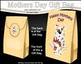 3D Spotty Dog's Flowers for Mum Mothers Day Gift Bag
