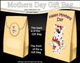 3D Spotty Dog's Flowers for Mum Mothers Day Gift Bag