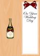 Large Dl Wedding Anniversary Champers in a Box Insert