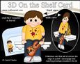 3D on the Shelf Card Kit - Little Violinist Player Boy Ward