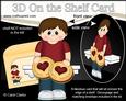 3D on the Shelf Card Kit - Little Jammy Dodger Boy Guy