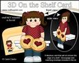 3D on the Shelf Card Kit - Little Jammy Dodger Girl April