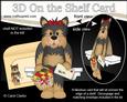 3D on the Shelf Card Kit - Westie Dog's Flowers for Mum