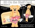 3D on the Shelf Card Kit - Labrador Dog's Heart for Mum