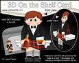 3D on the Shelf Card Kit - Little Scottish Whisky Man Adair