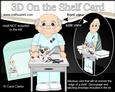 3D on the Shelf Card Kit - Little Dog Groomer Old Man Greg