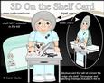 3D on the Shelf Card Kit - Little Dog Groomer Old Lady Gert