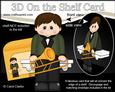 3D on the Shelf Card Kit - Little Trombone Player Boy Jared