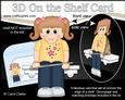 3D on the Shelf Card Kit - Little Flute Player Girl Tilly
