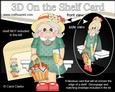 3D on the Shelf Card Kit - Gossip Galz - Strawberry Susan