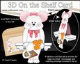 3D on the Shelf Card Kit - Cheesed Off White Mouse Fiji