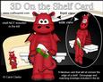 3D on the Shelf Card Kit - Little Welsh Dragon Draig