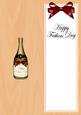Large Dl Fathers Day Champers in a Box Matching Insert