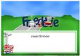 Large Dl Birthday Freddie Cars Insert