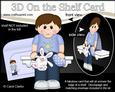 3D on the Shelf Card Kit - Little Boy's Easter Bunny & Egg