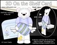 3D on the Shelf Card Kit - Little Austin Bear's Easter Egg