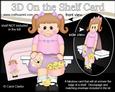 3D on the Shelf Card Kit - Little Girl's Easter Chicks & Egg