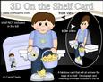 3D on the Shelf Card Kit - Little Boy's Easter Chicks & Egg
