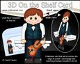 3D on the Shelf Card Kit - Little Violin Player Man Ned