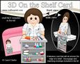 3D on the Shelf Card Kit - Little Scientist Lady Nadi