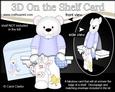 3D on the Shelf Card Kit - Austin Bear's Easter Bunny & Egg