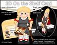 3D on the Shelf Card Kit - Recorder Player Schoolgirl Dania