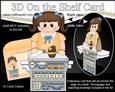 3D on the Shelf Card Kit - Little Cake Decorator Girl Ange