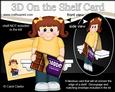 3D on the Shelf Card Kit - Little Chocolate Bar Girl Candi
