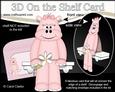 3D on the Shelf Card Kit - Cute Little Hilda Hippo