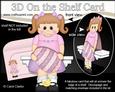 3D on the Shelf Card Kit - Cute Little Girl's Easter Egg