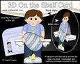3D on the Shelf Card Kit - Cute Little Boy's Easter Egg