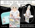 3D on the Shelf Card Kit - Older Lady Pharmacist Pauline