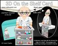 3D on the Shelf Card Kit - Scientist Old Man the Proff