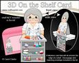 3D on the Shelf Card Kit - Scientist Old Lady Della